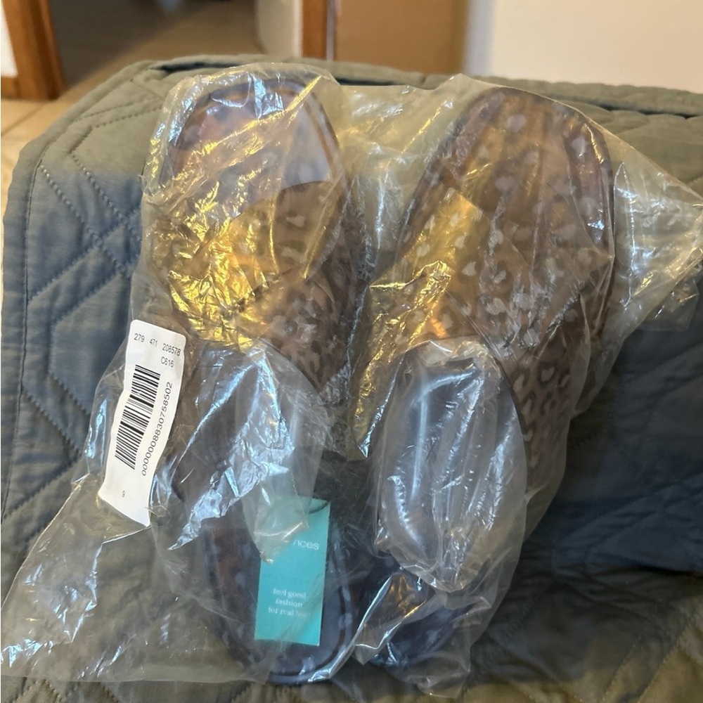 Maurices Tan Leopard Sandals